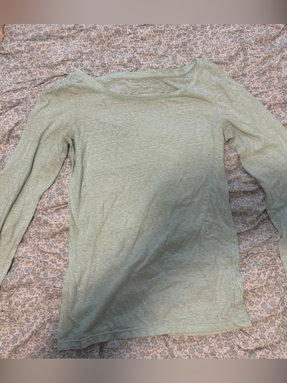 American Eagle Outfitters Mint Green Crewneck Lightweight Shirt